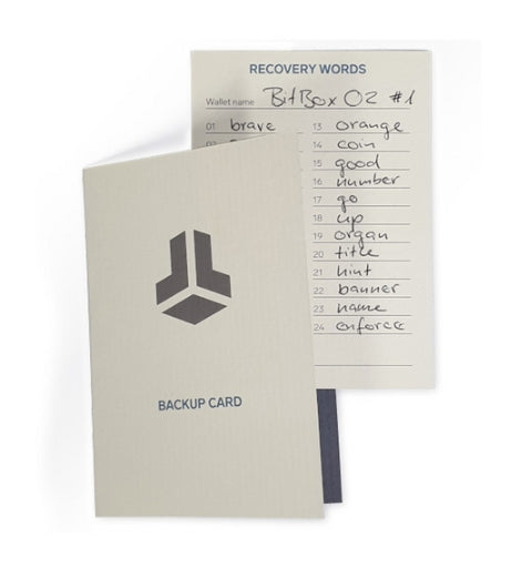 BitBox Bitcoin Backup Card 3 Pack