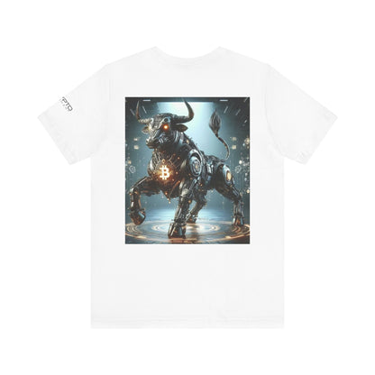 Crypto Bull Unisex Jersey Tee - Stylish Short Sleeve Shirt for Cryptocurrency Enthusiasts