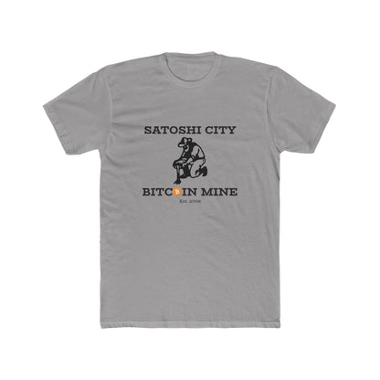 Satoshi City Bitcoin Mine Men's Crew T-Shirt