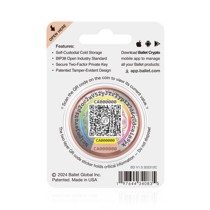 Crypto wallet Ballet Physical Bitcoin