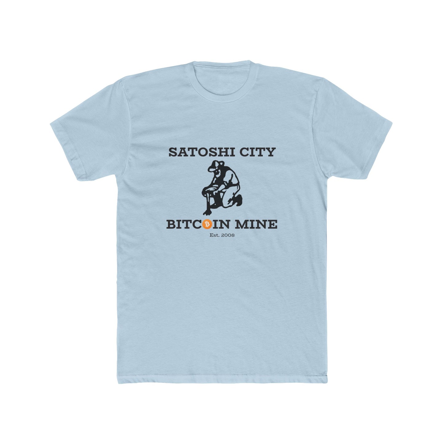Satoshi City Bitcoin Mine Men's Crew T-Shirt