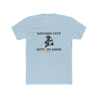Satoshi City Bitcoin Mine Men's Crew T-Shirt