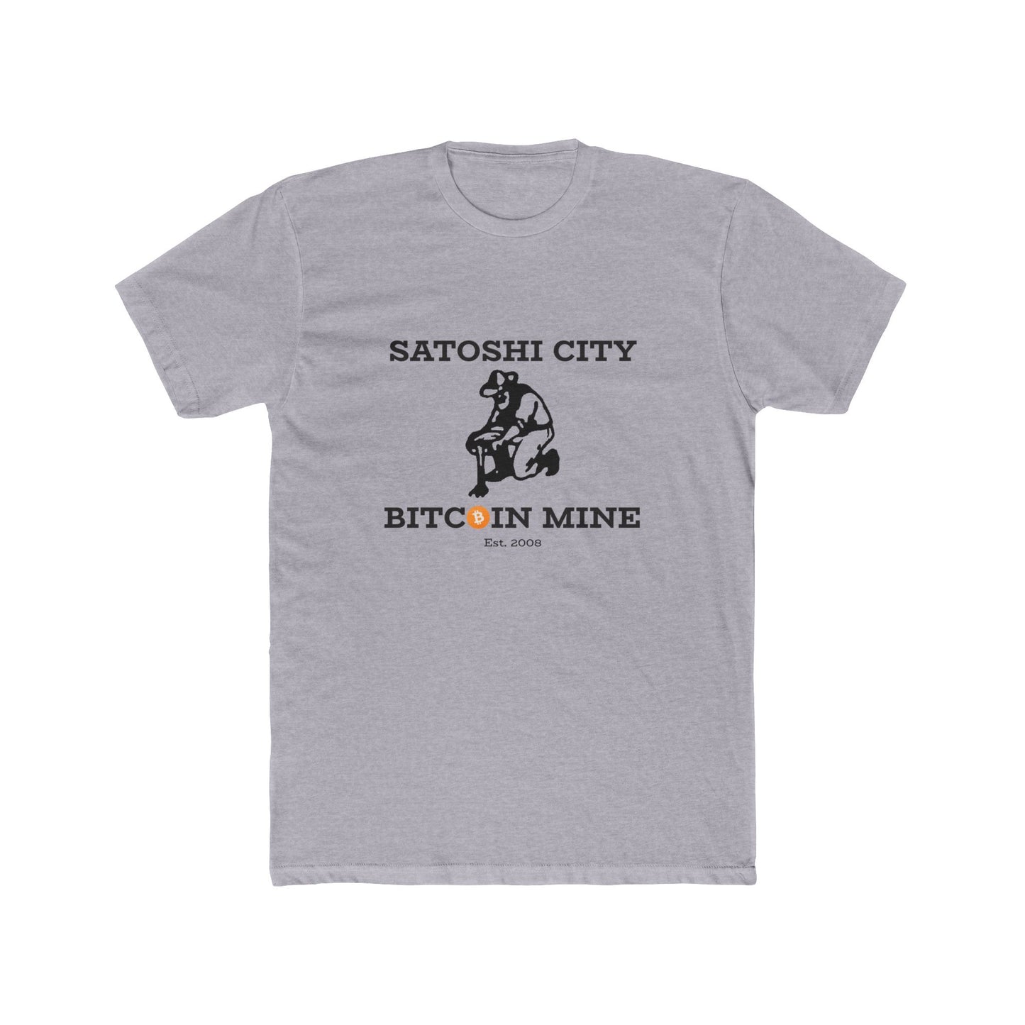 Satoshi City Bitcoin Mine Men's Crew T-Shirt