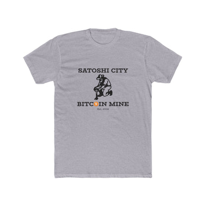Satoshi City Bitcoin Mine Men's Crew T-Shirt