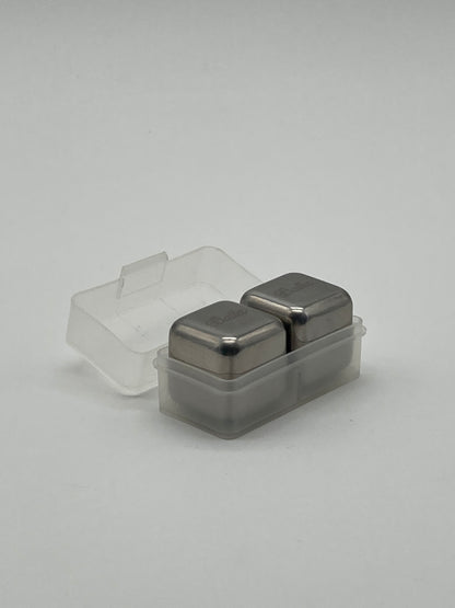 Ballet 2 Pack Stainless Steel Whiskey Ice Cubes