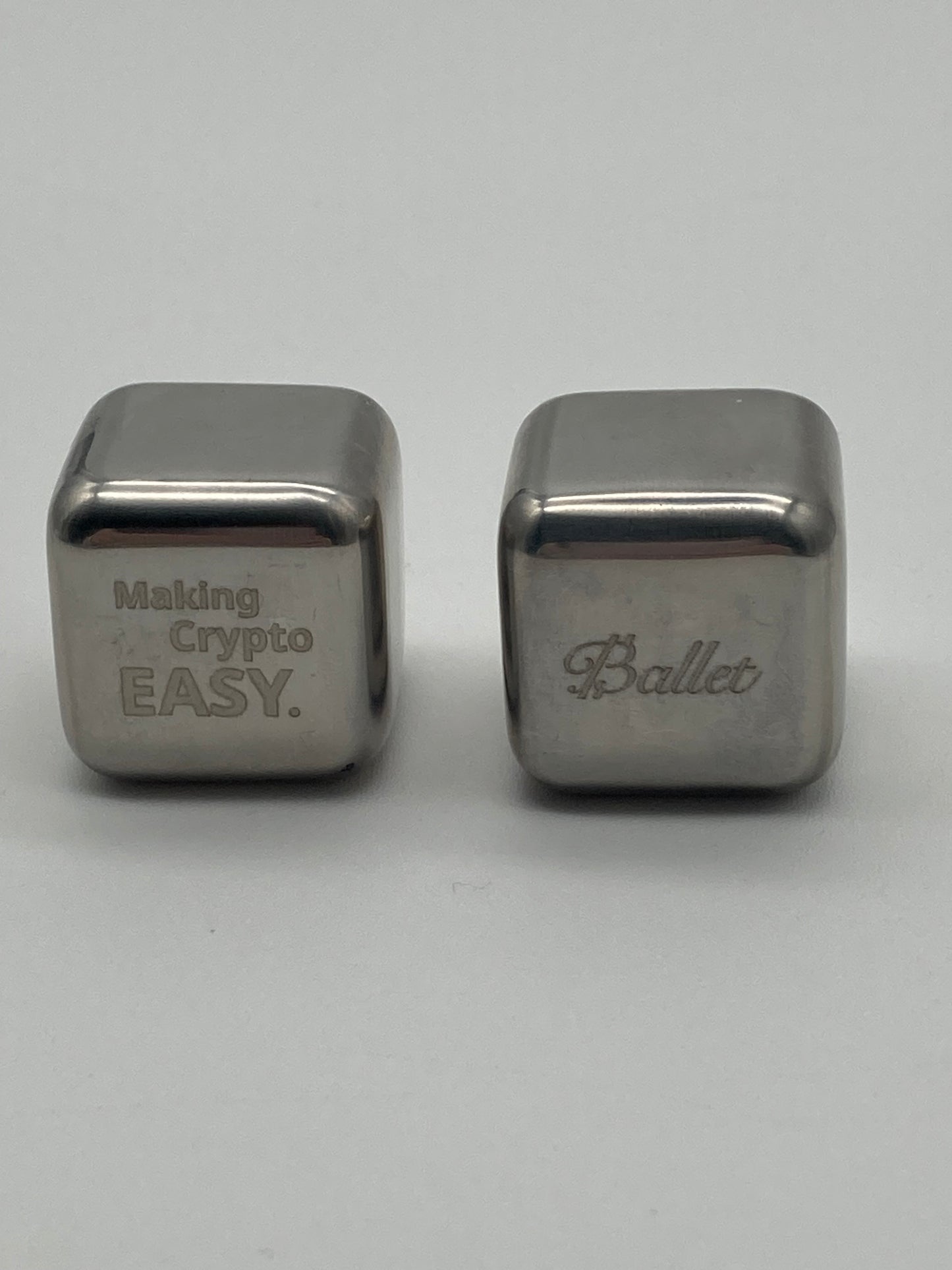 Ballet 2 Pack Stainless Steel Whiskey Ice Cubes