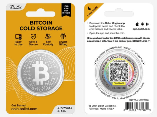 Ballet Cold Storage Coin Bitcoin Logo