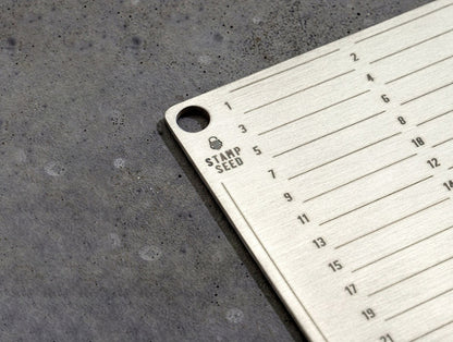 Stamp Seed Titanium Seed Plate