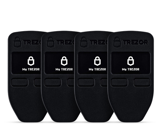 Trezor One Family Pack of 4 Hardware Wallets
