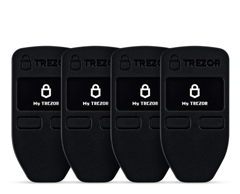 Trezor One Family Pack of 4 Hardware Wallets