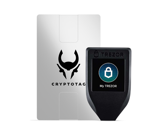 Trezor Model T + Cryptotag Zeus Pack