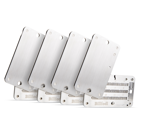 Billfodl Family Pack of 4 Stainless Steel Recovery Seed Backup Tools